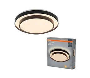 Lampa sufitowa LED OSRAM czarna / Lampa sufitowa /  48,5 cm / 36 W / 2000 lm / 3000 K