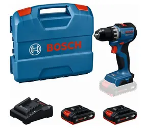 BOSCH GSR18V-52 / Wiertarko-wkrętarka akumulatorowa / 18 V / 2 x 2,0 Ah / Bezszczotkowa / L-Boxx