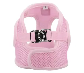Szelki dla psa Barry King, nieuciskające, różowe, rozmiar L / Szelki dla psa / Obwód klatki piersiowej 41 cm / Długość klatki piersiowej 20 cm