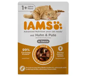 IAMS Delights Adult Chicken & Turkey (1753-179599) / Saszetka dla kotów / w sosie / 85 g