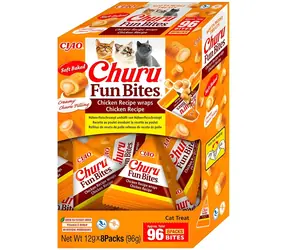 Inaba Churu Fun Bites Chicken 96 g / Przysmaki dla kotów / Bez zbóż