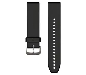 Pasek Garmin QuickFit 22 czarny, srebrna klamra / Pasek / 22 mm / silikon