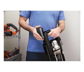 Odkurzacz pionowy bezprzewodowy Black&Decker , czarny / Odkurzacz pionowy bezprzewodowy / 18 V / 2,5 Ah / 70 min / 0,65 l / Stacja ładująca