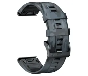 Pasek zamienny X-SITE do Garmin Forerunner 735XT 22 mm, szary, kamuflaż / Pasek / Silikon / Metalowa klamra