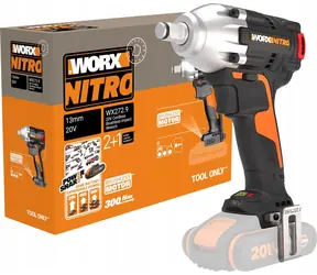 WORX WX272.9 / Klucz udarowy akumulatorowy / 20 V / 300 Nm / silnik bezszczotkowy / bez akumulatora