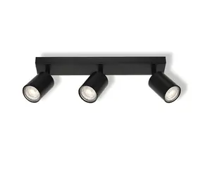 OSRAM Spotlight 3x GU10 czarny / Lampa / montaż sufitowy / wewnętrzny