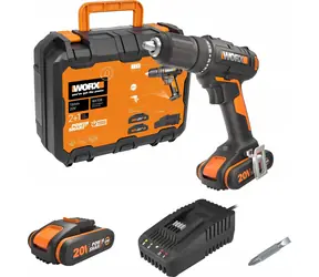 WORX WX108 / Wiertarko-wkrętarka akumulatorowa / 20 V / 45 Nm / LED