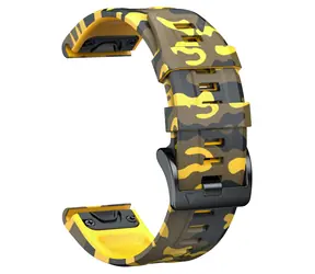 Pasek X-SITE do Garmin Forerunner 735XT / Pasek / 26 mm / żółty kamuflaż
