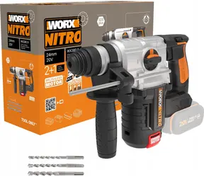 WORX WX380.9 / Wiertarko-wkrętarka akumulatorowa / 2.2J / SDS / Silnik bezszczotkowy