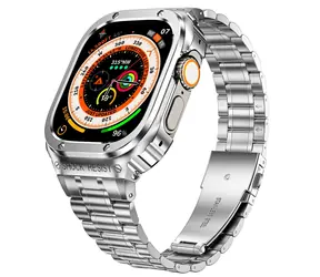 X-SITE 3Beads srebrny / Pasek z pokrowcem do Apple Watch / 45 mm