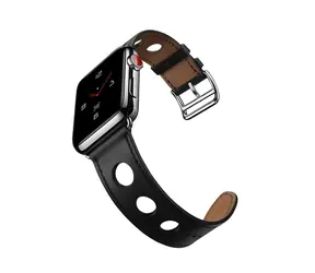 Pasek skórzany X-SITE do Apple Watch 42/44/45/49 mm czarny / Pasek / Apple Watch / Skóra