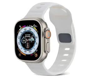 Pasek sportowy silikonowy X-SITE 42/44/45/49 mm biały / Pasek do Apple Watch / Silikonowy