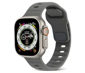 Pasek sportowy silikonowy X-SITE do zegarka Apple Watch 38/40/41 mm szary / Pasek / Silikon / Sport