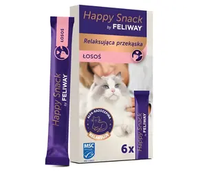 Ceva Happy Snack łosoś 6 x 15 g / Przysmak dla kota / Pasta w tubce