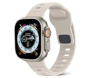Silikonowy pasek sportowy X-SITE do Apple Watch / 42/44/45/49 mm / starlight