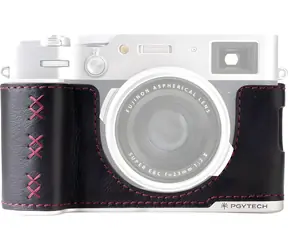 Pgytech Skórzany futerał na aparat fotograficzny czarny / Futerał / Fujifilm X100VI / Skóra