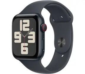 Apple Watch SE (2024) GPS + Cellular 40 mm Aluminiowa obudowa w kolorze ciemnego atramentu - Pasek sportowy w kolorze ciemnego atramentu S/M