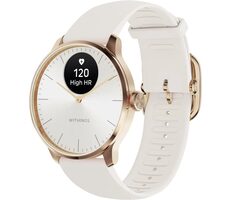 Withings Scanwatch Light 37mm złoty / Inteligentny zegarek / OLED 0,63" / 5ATM / GPS / BT / czas pracy baterii do 30 dni