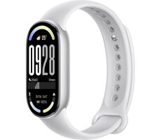 XIAOMI SMART Band 10 srebrny / Bransoletka fitness / 1,72" AMOLED / 212x520 / 5ATM / BT
