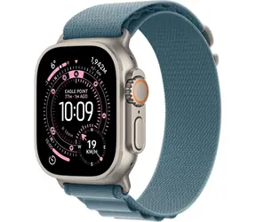 Apple Watch Ultra 3 (2025) GPS+Cellular 49 mm, obudowa tytanowa - jasnoniebieski, alpejski błękit (L) / 165-210 mm 