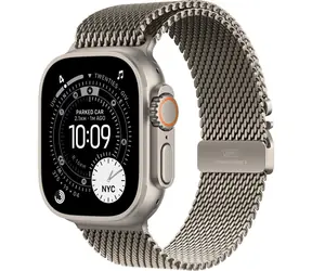 Apple Watch Ultra 3 (2025) GPS+Cellular 49 mm, tytanowa obudowa - tytanowa opaska Milanese (L) / 180-210 mm 