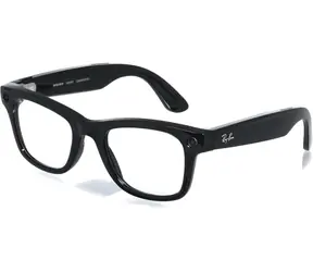Meta Ray-Ban Gen1 Wayfarer Shiny Black Clear