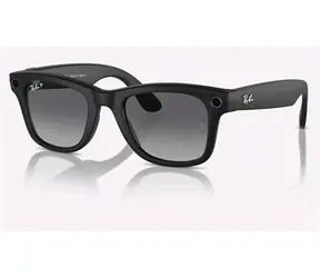 Okulary przeciwsłoneczne Meta Ray-Ban Gen1 Wayfarer Matte Black z Polarized Gradient Graphite (duże)