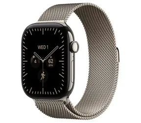Apple Watch Series 12 GPS+Cellular 46 mm, tytanowa obudowa - naturalna opaska mediolańska, rozmiar M/L / 150-200 mm