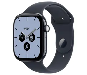 Apple Watch Series 12 GPS+Cellular 42 mm, koperta ceramiczna w kolorze granatowym, pasek sportowy w kolorze granatowym, rozmiar M/L / 150-200 mm