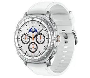 Rozpakowany - Samsung Galaxy Watch 8 Classic (46 mm) LTE biały / Smartwatch / AMOLED / Wi-Fi / Bluetooth / GPS / Wear OS / rozpakowany