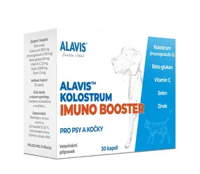 ALAVIS Colostrum Imuno Booster 30 kapsułek / w celu wsparcia odporności i witalności oraz regeneracji dla psów i kotów