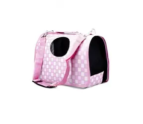 animALL Torba Różowe kwadraty L 50x22x30 cm