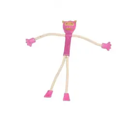 animALL Zabawka małpka skóra z linami kolorowa 48 cm