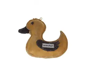 animALL Zabawka Kaczka skóra naturalna 16,5x16,5 cm