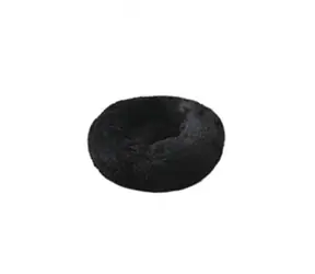 animALL Pluszowe okrągłe łóżko czarne 40 cm