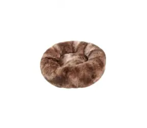 animALL Pluszowe okrągłe legowisko brązowe pręgowane 50 cm