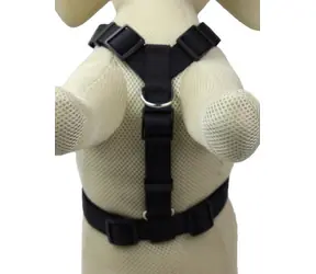 animALL Pasek do szelek czarny ML 50-70 cm/25 mm