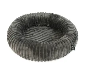 Legowisko dla psa Fantasy Stripe okrągłe szare 50cm