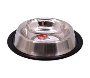 Miska ze stali nierdzewnej Dog Fantasy z gumą 15,5 cm 190 ml