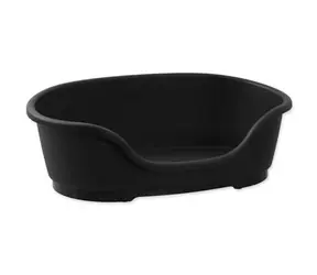 Łóżko plastikowe dla psa Fantasy czarne 70x42x22cm