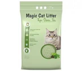 Magiczna ściółka dla kota Tofu Zielona herbata 12l