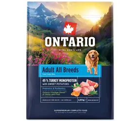 Ontario Adult All Breeds Monoprotein Turkey & Sweet Potatoes 2.25kg / Granulat dla dorosłych psów 