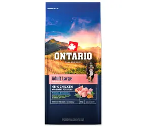 Ontario Adult Large Chicken & Sweet Potatoes 12kg / Granulat dla dorosłych psów 