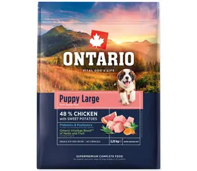 Ontario Puppy & Junior Large Chicken & Sweet Potatoes 2,25 kg / Karma dla szczeniąt