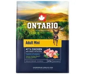 Ontario Adult Mini Chicken & Sweet Potatoes 2.25kg / Granulat dla dorosłych psów 