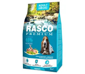 Rasco Premium Adult jagnięcina z ryżem 3kg / Granulat dla dorosłych psów 