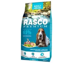 Rasco Premium Adult jagnięcina z ryżem 15kg / Granulat dla dorosłych psów 