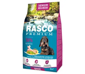 Rasco Premium Senior Mini & Medium Chicken with Rice 3kg / Granulat dla starszych psów 