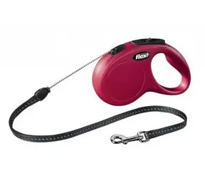Kabel Flexi Classic S 8m czerwony / Smycz 