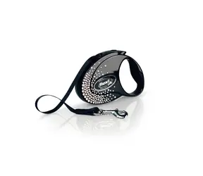 Pasek Flexi Glam Splash S 3M Kryształ / Smycz 